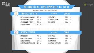 Neston CC 1st XI v Timperley CC 1st XI [upl. by Fromma]