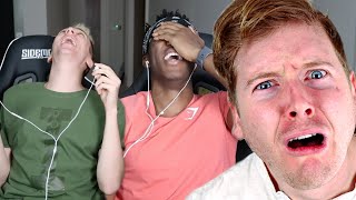 KSI REACTING TO OLD VIDEOS WITH MINIMINTER REACTION [upl. by Ennazzus131]