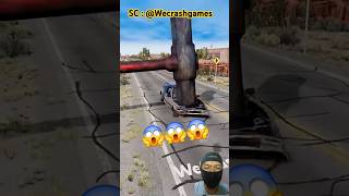 NO WAY 😱😱 Cars VS Giant Hammer  BeamNgdrive beamngdrive shorts shoryfeed viralvideo [upl. by Cahra]