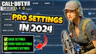 BEST SensitivityGyro amp Settings For COD Mobile  PRO Settings In 2024  Tips amp Tricks codm [upl. by Melena]