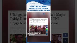 Deretan Menteri Prabowo yang Kontroversi Padahal Baru Dilantik 3 Hari Blunder soal Tragedi 1998 [upl. by Nodnab844]