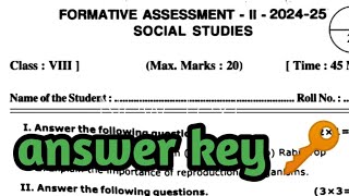 🥳 8th class self assignment modal paper 2 social studies question paper 2024 ll [upl. by Inalem]