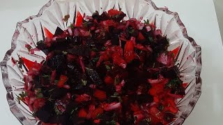 Beetroot salad recipe  Simple healthy and tasty [upl. by Vidal]