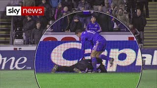 Eden Hazard Kicks Ballboy At Swansea V Chelsea Match [upl. by Inna448]