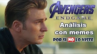 Avengers Endgame Análisis del trailer Con memes [upl. by Ahsena]