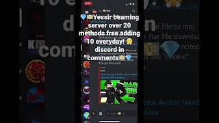 Yessir beaming Roblox beaming how to beam beaming discord servers roblox hacking 💵💎 [upl. by Rennane]