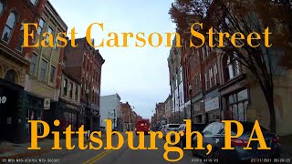 East Carson Street Pittsburgh PA Driving Tour [upl. by Nosmoht]