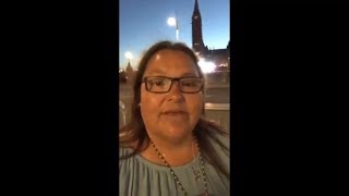 Grand Chief Verna Polson Algonquin protest update June 26 from Ottawa [upl. by Leehar372]