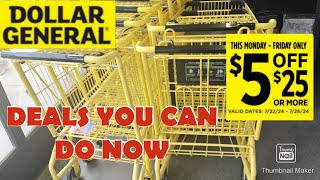 Dollar General 🛍 Deals You Can Do Now July 2024 [upl. by Enahpad]