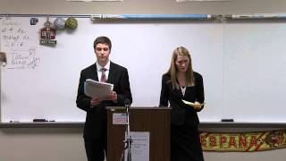 2013 Class AA State Debate  Public Forum  SDPB [upl. by Ciredec]