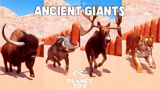 Long Horned Bison Stag Moose Desert Warthog Kamchatka Brown Bear China Tiger  Planet Zoo Race [upl. by Ahsilam590]