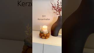 herbstbasteln kerzenhalter diydeko diydecoration actiondiy herbstdekoweihnachtsdeko basteln [upl. by Glennie]