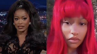 Nicki Minaj Reacts To Keke Palmers Impression Of Her [upl. by Natlus643]