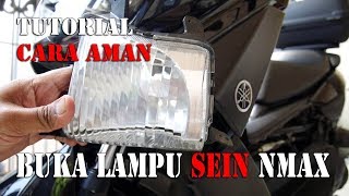 cara membuka lampu sein depan yang baik pada nmax tutorial [upl. by Schindler]