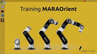 MARA robotic arm  Training MARAOrient using PPO2 through ROS2learn framework and gymgazebo2 [upl. by Acinorehs]