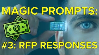 Magic Prompts 3 Responding to requests for tender or proposal RFT RFP criteria Google PaLM 2 [upl. by Stiegler959]