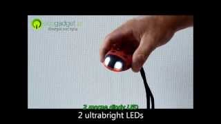 Ladybug  latarka brelok LED na dynamo quotBiedronkaquot od Ecogadgetpl [upl. by Odravde]