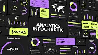 Analytics Infographics Business Graphics amp Charts  Adobe Premiere Pro Template [upl. by Jezabel]