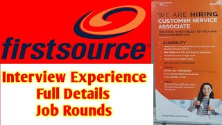 First Source Solutions Interview Process l Job Rounds l Hyderabad l International BPO Details l [upl. by Yrallih]