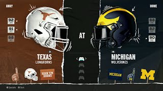 EA CFB 25  Texas Longhorns  Michigan Wolverines  2024 Schedule [upl. by Nylsirk]