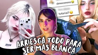 Se decolora la piel con productos para el cabello y lo comparte en TikTok [upl. by Llehcal]