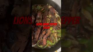 Lions Maine pepper steak Art and Soul in the kitchen [upl. by Haididej]