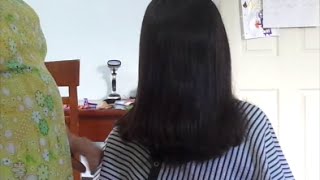 Corte de puntas de cabello casero [upl. by Raine]