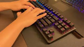 Tecware Phantom TKL Outemu Blue Switch sound test [upl. by Aret]