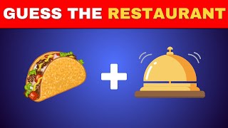 Can You Figure Out the Fast Food PLACE from These Emojis [upl. by Annoif178]