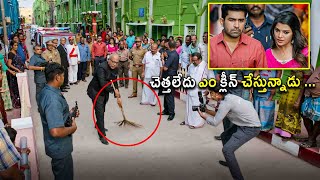 Vijay Antony Telugu Blockbuster Movie Road Cleaning Scene  Aathmika  Kotha Cinema [upl. by Nosnah]