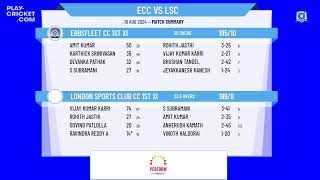 Ebbsfleet CC 1st XI v London Sports Club CC 1st XI [upl. by Cerallua]