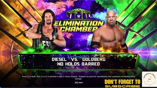 Elimination Chamber  Diesel VS Goldberg  No Hold Barred [upl. by Esbensen423]