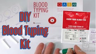 Blood Type Test At Home in 5 Minutes DIY Kit  Check your Blood Type with Eldhoncard Blood Type Test [upl. by Nimrak120]