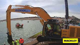 Mackley Demolition of Selsey Lifeboat Station [upl. by Macleod]