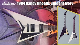 Jackson Randy Rhoads Student 1984 Ivory Ostronomy Guitar of the Day [upl. by Sochor]