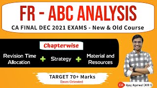 FR ABC Analysis  CA Final DEC 21 Exam  Detailed Strategy amp Time Allocation  AIR 1 Ajay Agarwal [upl. by Aloke]