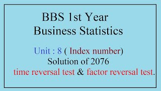 BBS 1st Business Statistics  Index number [upl. by Inasah]