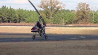 Phoenix Rotorcraft rotor blades test flight on Dominator gyroplane North Carolina [upl. by Ansilme]