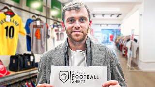 Fabrizio Romano Goes Shopping For RETRO Football Shirts  Shirt Shopping [upl. by Etem]