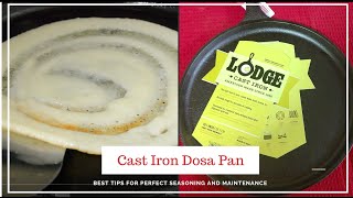 How to Season and Maintain New Cast Iron Pan for Dosa [upl. by Enelaehs]