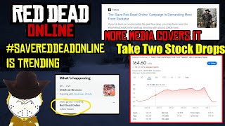 SaveRedDeadOnline Is Trending On Twitter Take Two Stock Drops And More Media Covers The Situation [upl. by Kelcey659]