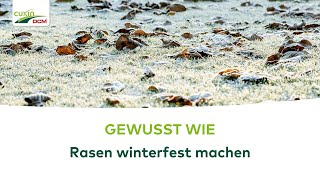 GEWUSSTE WIE Den Rasen auf den Winter vorbereiten [upl. by Gnay]