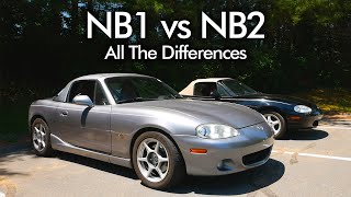 NB1 vs NB2 Mazda MX5 Miata  ALL THE DIFFERENCES [upl. by Houghton]