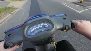 First time on a 50cc moped 50cc [upl. by Reinhard174]