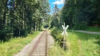 Führerstandmitfahrt Viechtach  Gottes Zell  Viechtach Zugleitbetrieb ZLB Bayerische Wald Train [upl. by Damita]