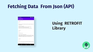 Fetching Data From API using RETROFIT Library GET in Android Studio 2021 [upl. by Lepine608]