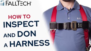 How To Inspect and Don a Full Body Harness  FallTech [upl. by Suelo]