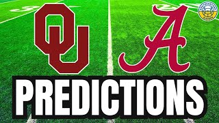 Oklahoma vs Alabama PREDICTIONS  2024 College Football Predictions [upl. by Crescantia]