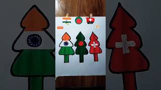 🇮🇳🇧🇩🇨🇭Jana Gana Mana Independence Day Drawing Republic Day shorts flagdrawing art [upl. by Tiedeman480]