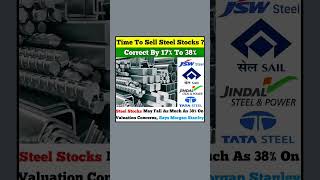 Time To Sell Steel Stocks By Morgan Stanley shorts stockmarket steelstocks steelshare investing [upl. by Ahsertal]